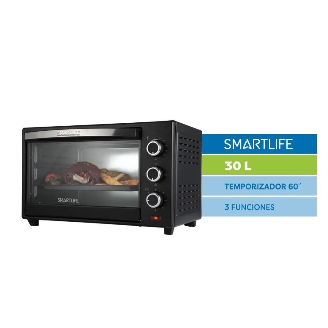 Hornito eléctrico Grill Samrtlife SL-GO0030PN 30lt