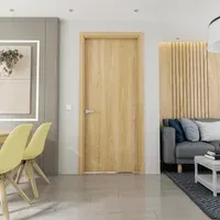 Puerta Melamina Fresno 75x235cm Interdoors