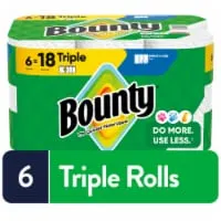 Bounty Paper Towels Select-A-Size White 6 Triple Rolls