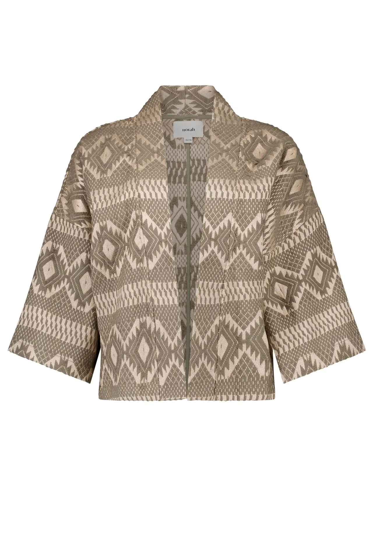 Groen/bronskleurig kimono jasje