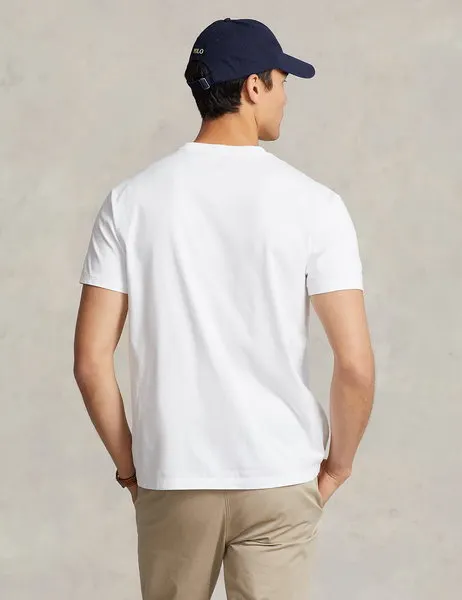 Classic Fit Jersey Crewneck T-Shirt White