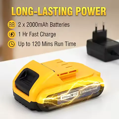 Lithium Battery Powered Electric Screwdriver Electric Hand Drill Electric Impact Drill Combo Set Multi‑Function Power Tool Kit for Home DIY | Men's gift
