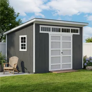 Yardline Montague 12' x 7.5' Wood Storage Shed - Do It Yourself Assembly