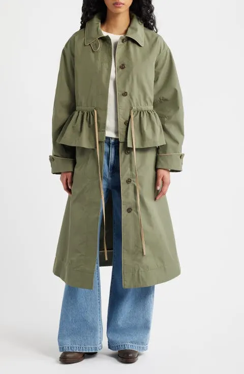Damson Madder Myrtle Water Repellent Convertible Trench Coat