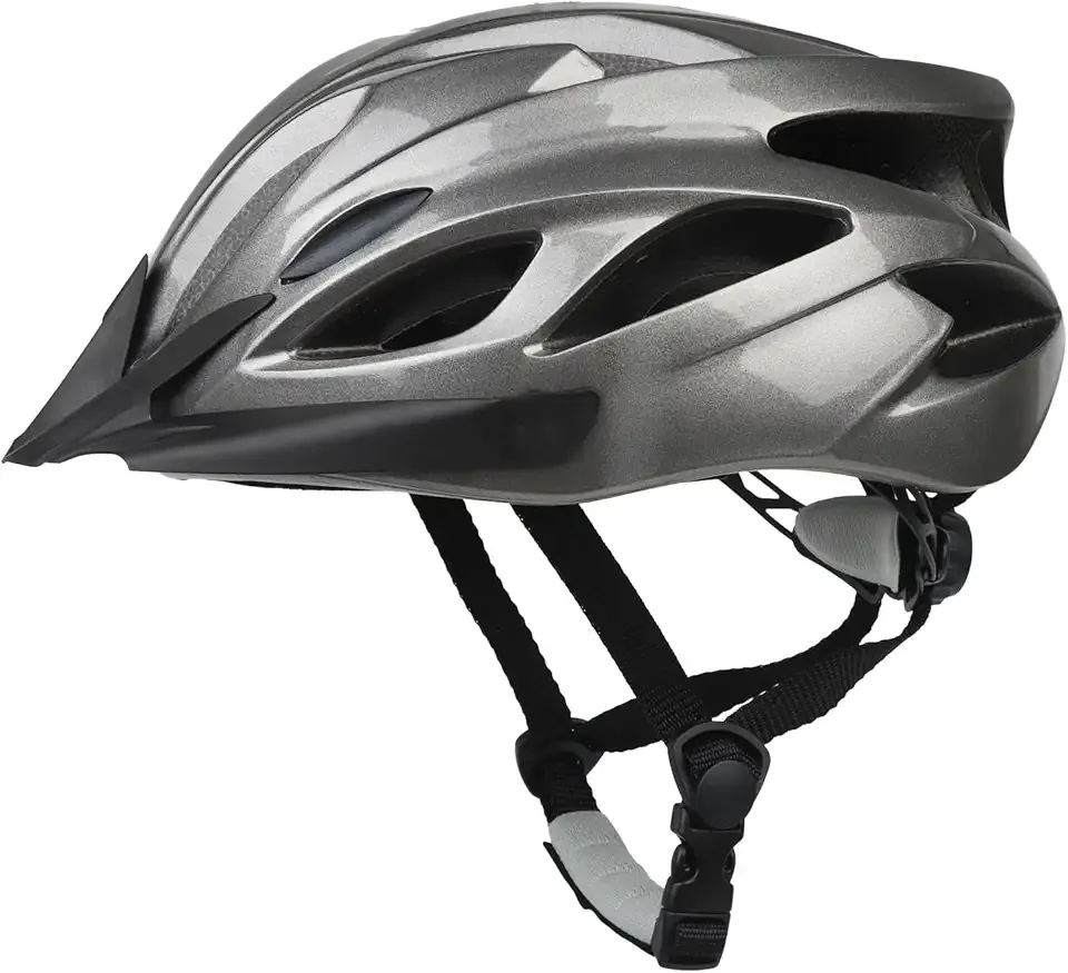 Adult Cycling Bike Helmet, Lightweight and Adjustable with Pads&Visor for Men and Women,Premium Quality Airflow Unisex Bicycle Helmet,Suggested Fit 58-61 cm