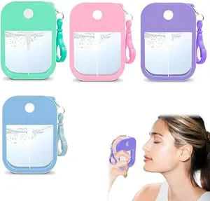 Flaconi spray per profumo da 38 ml, 4 pezzi - Flaconi spray per profumo vuoti portatili - Spruzzatore per sacchetti vuoti in plastica ricaricabili