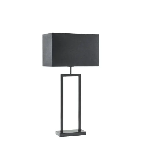 Tafellamp Tarante (lampvoet h55) mat zwart