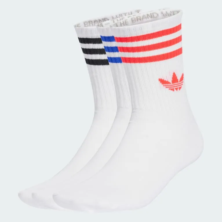 3-Stripes Crew Socks 3 Pairs
