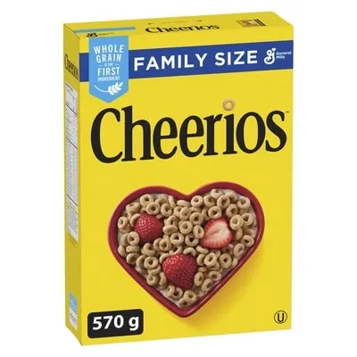 Original Cheerios Breakfast Cereal, Family Size, Whole Grains
