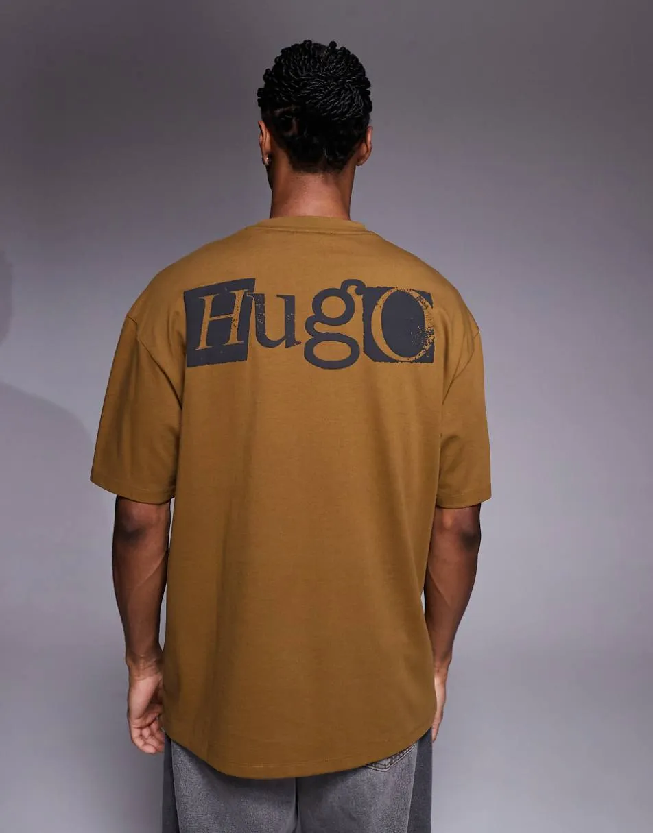 Hugo Blue Nilte t-shirt in green