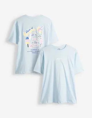 Maglia lunga - Oversized Fit - blu