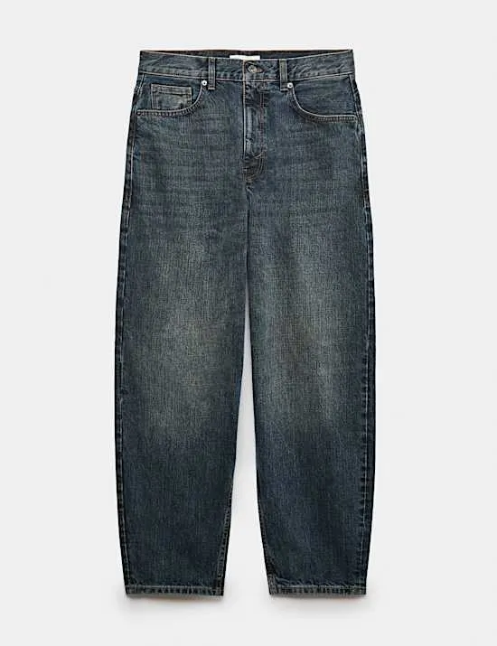 Authentic – Starre Jeans in Barrel-Passform
