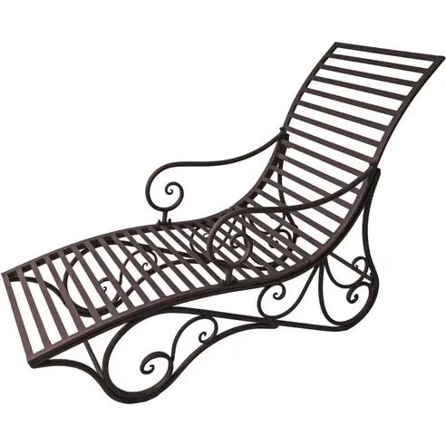 Gartenbank KUWA - schwarz - 146 cm