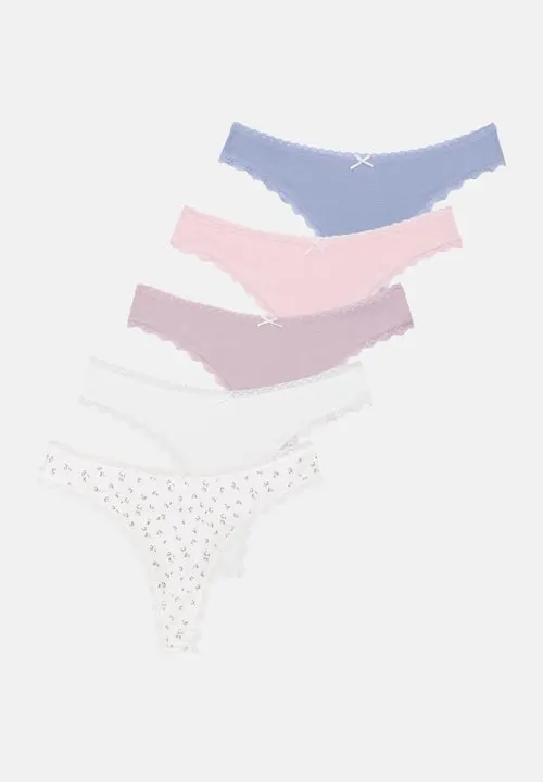 5 PACK - Stringtruse - pinks/purple/white