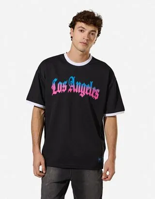 T-shirt - Mesh - Nero