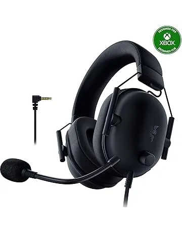 Razer BlackShark V2 X Xbox Gaming Headset: 50mm Drivers - Cardioid Mic - Lightweight - Comfortable, Noise Isolating Earcups - for Xbox Series X, Series S, PS5, PC, Switch via 3.5mm Audio Jack - Black
