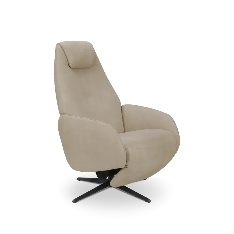 Relaxfauteuil Davoli - handmatig - microleder Oxx Shell - OP=OP