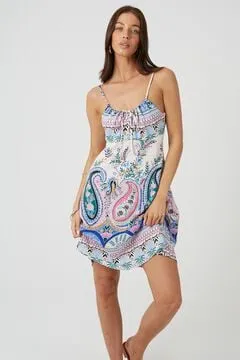 Vestido corto estampado