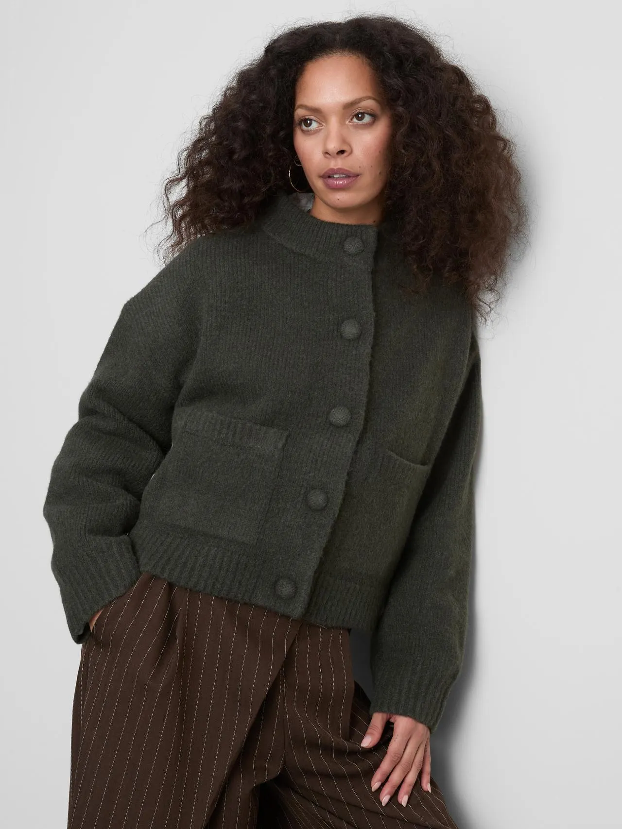 Gilet bomber en tricot