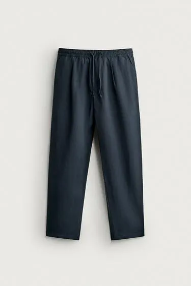 100% LYOCELL RELAXED FIT TROUSERS
