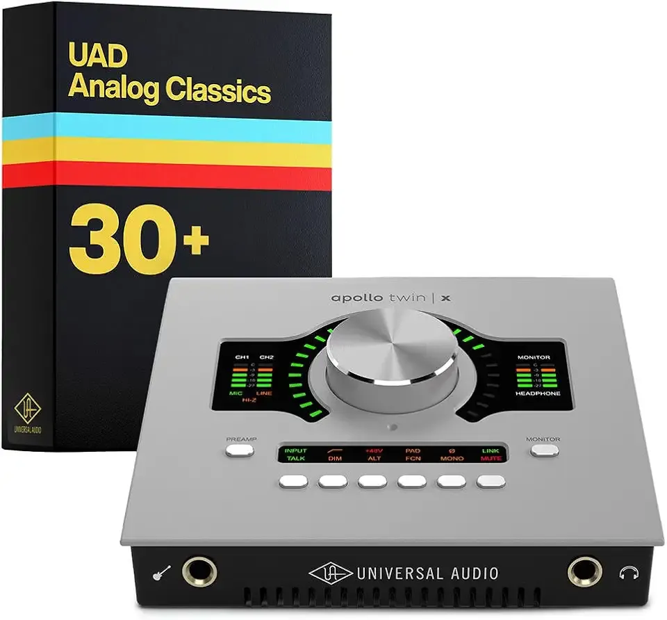 Universal Audio Apollo Twin X DUO Gen 2 with UAD Analog Classics Thunderbolt 3 Audio Interface | + Edition Thunderbolt 3 Audio Interface