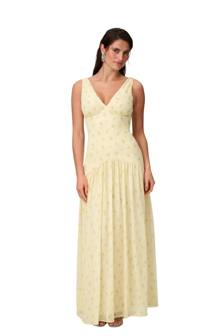 Toulouse Dress - Pastel Yellow