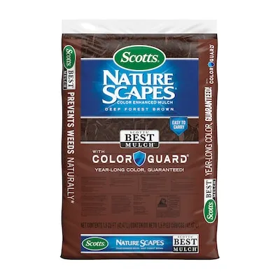 Nature Scapes Color Enhanced 1.5-cu ft Deep Forest Brown Blend Mulch