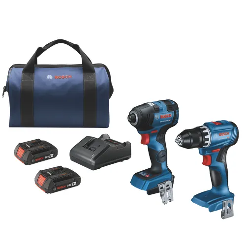 Bosch® 18-Volt Cordless Brushless 1/2" Drill & 1/4" Impact Driver Combo Kit 2-Tool Combo Kit