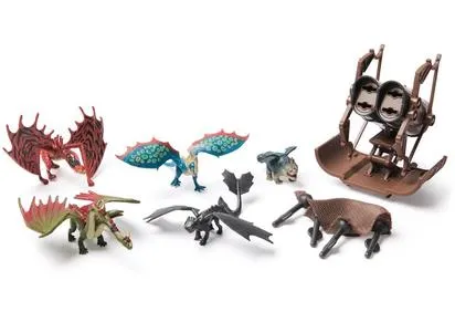 DRAGONS - COFFRET FIGURINES MINI DRAGON - LE FILM