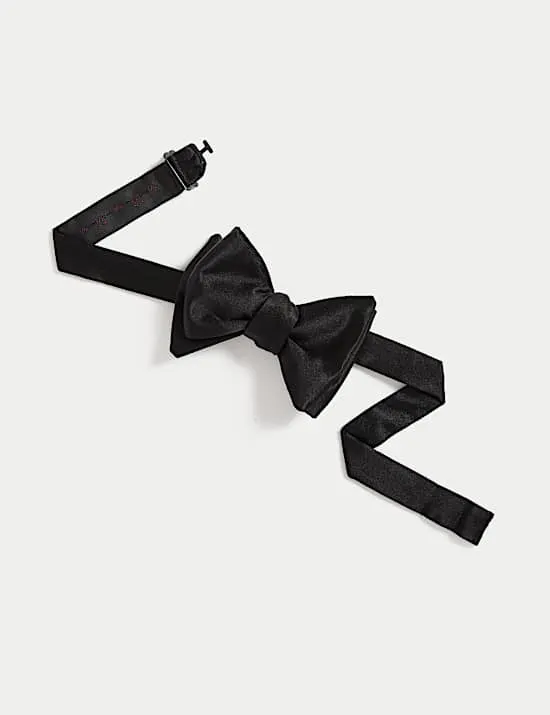 Pure Silk Self Bow Tie