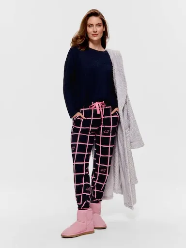 Navy Logo Plush Sweater