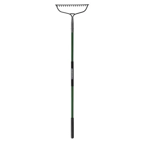 Masterforce® 69.75" Fiberglass Handle 16-Tine Bow Rake