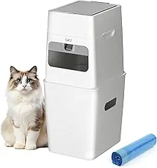 GKJ Cat Litter Box Waste Disposal Syste…