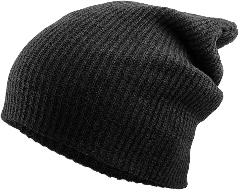 Comfortable Soft Slouchy Beanie Collection Cotton Knit Acrylic Winter Warm Ski Baggy Hat Unisex Various Styles