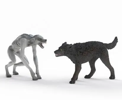 HARRY POTTER - FIGURINE - LOUP-GAROU VS ANIMAGUS SCHLEICH Ref : 41233857