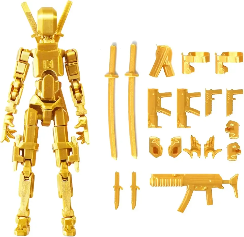 FoxVilla Assembly Completed T13 Action Figure, Titan 13 3D Printed Action Figure, 3D Printed Titan13, Assembled Dummy 13 Lucky 13 Toy Figure