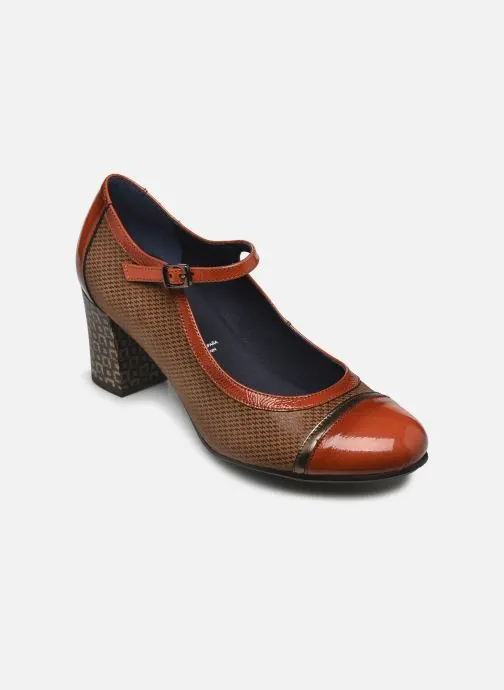 Slingback pumps Rodin D8669 dames bruin