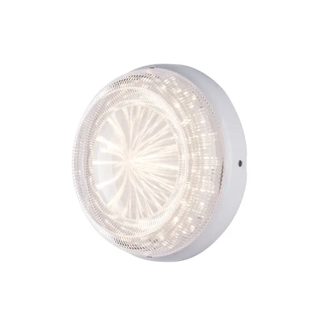Applique LED neoclassico Capri bianco IP20, con regolazione di temperatura 2350 lumen, INTEC