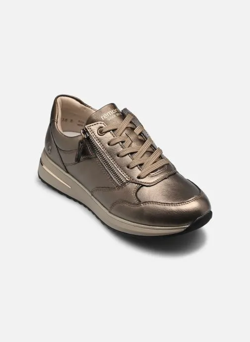 Lage sneakers D1G08 dames goud en brons
