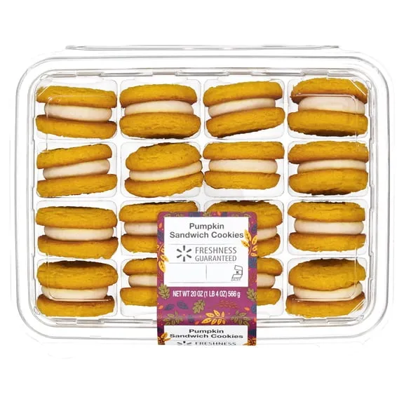 Freshness Guaranteed Harvest Pumpkin Sandwich Cookies, 20 oz, 16 Count $6.97 34.9 ¢/oz