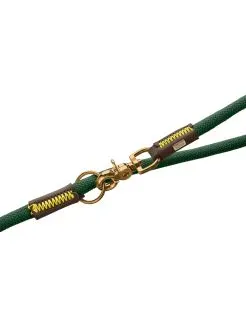 Hunter T-Leash Malia - Hondenriem - 200x1 cm Donkergroen Donkerbruin