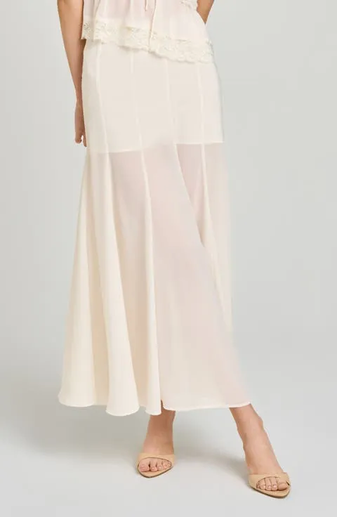 WAYF Norah Semisheer Skirt