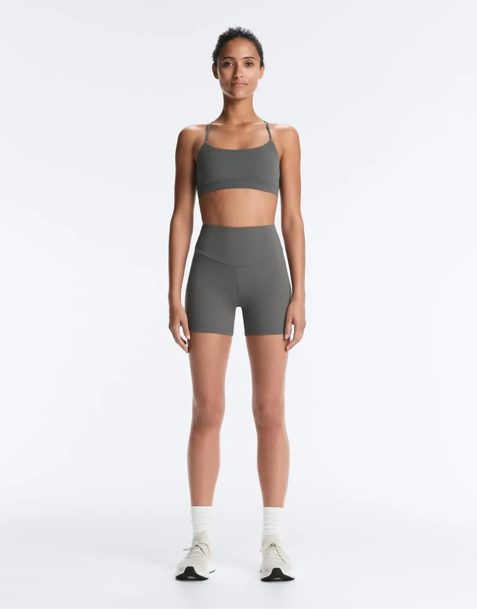 OYSHO Comfortlux high-rise 10cm hot pants in light green