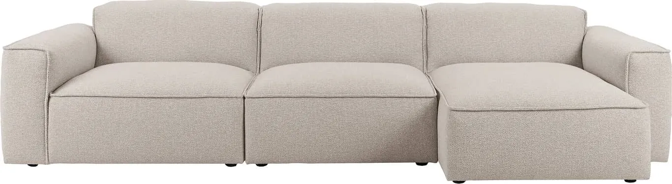 Prime Lux 2 seter med sjeselong stoff Taffie Thule 422/11 Beige