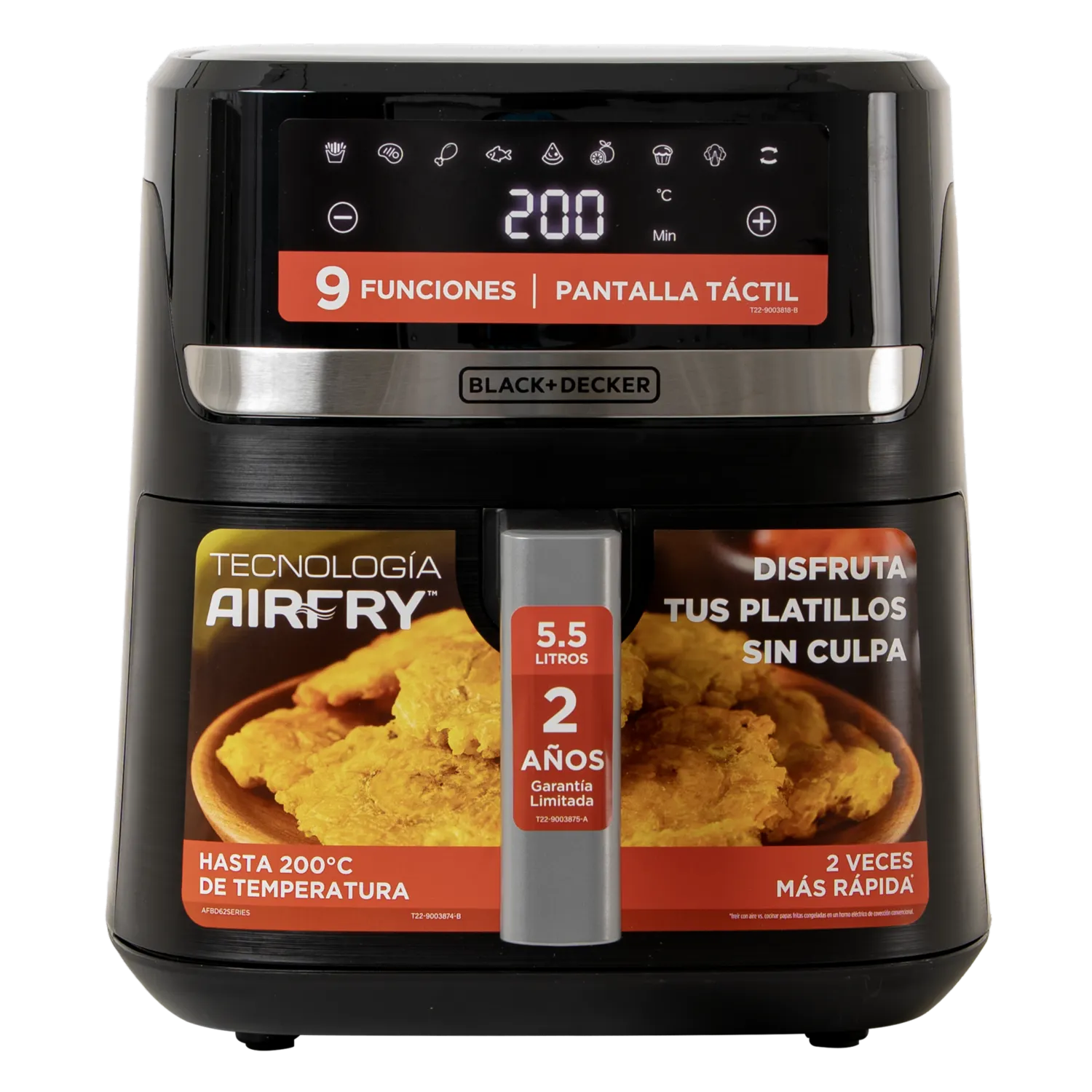 Air Fryer 9 Funciones BLACK & DECKER 5.5 Litros