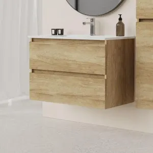 Mueble de baño con lavabo Espacio olmo 80x45 cm