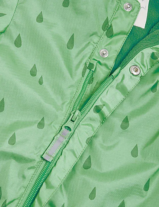 Matschanzug mit Kapuze und Froschmotiv (0–3 Jahre)