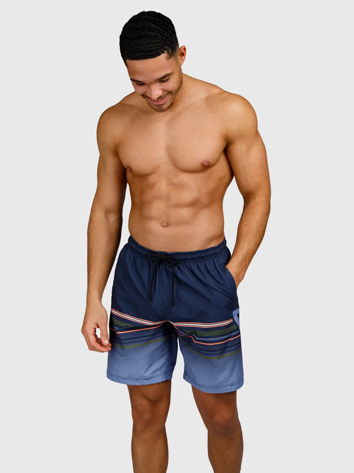 Cester-Long Men Swim Shorts | Indigo Blue