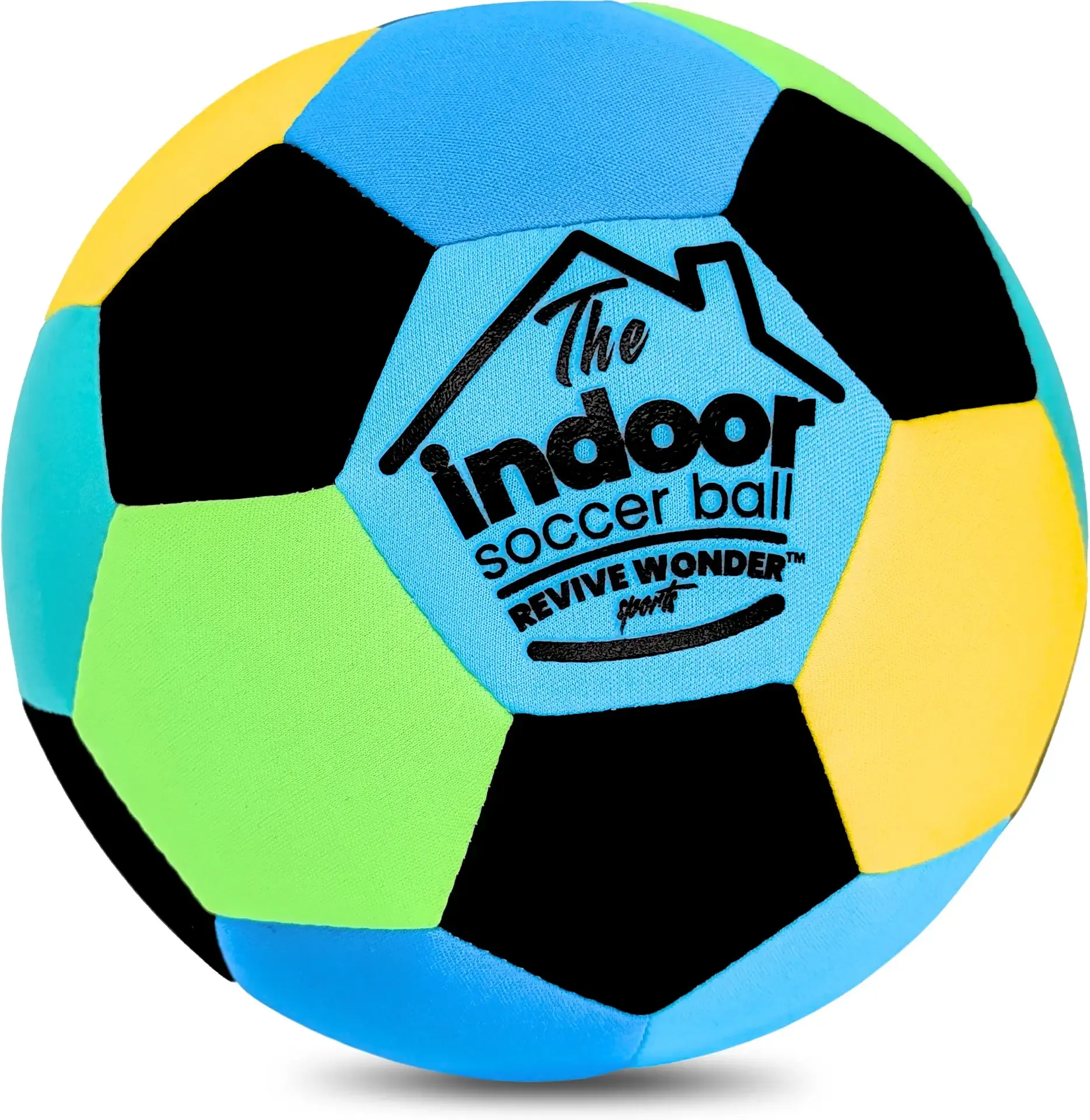 Softly Padded Premier Indoor Soccer Ball Size 4 - Made For Inside Your Home - No Wall Scuffing House Soccer Ball - Air-Filled Realistic Feel, Bounce, & 29% Quieter Foam Exterior Soft Soccer Ball