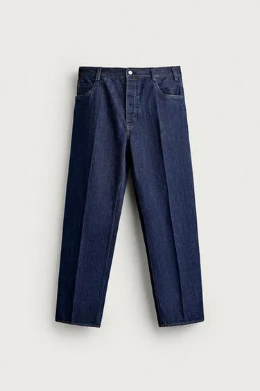 RELAXED FIT PRESSED JEANS